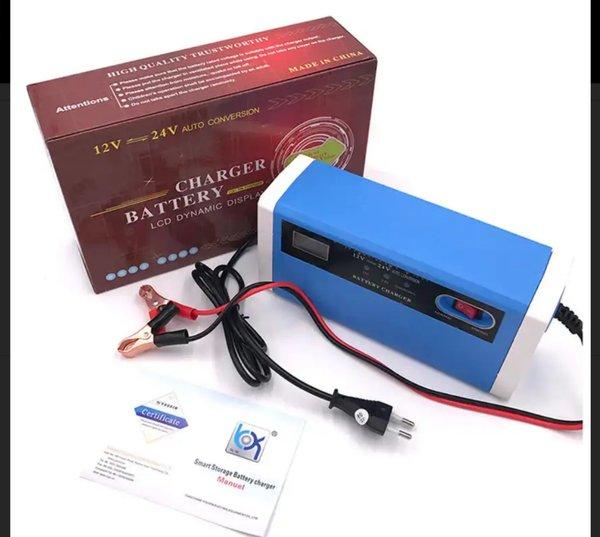power supply charger aki motor mobil 10A 12v - 24v baterai car adaptor 10 ampere 12 volt - 24 volt