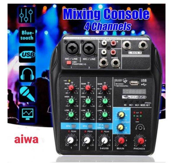 audio music mixer bluetooth usb record komputer playback effects singing karaoke youtube DJ - 4 chan