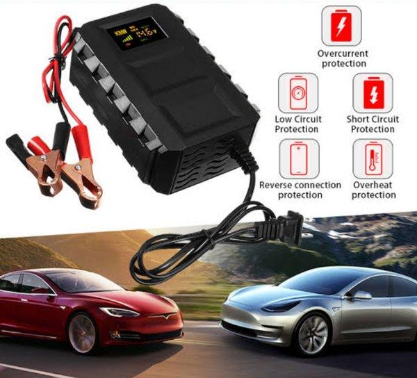 power supply charger aki motor mobil 20A 12v baterai car adaptor 12volt 20 ampere - LCD display