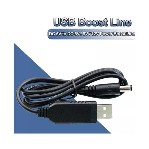 kabel power charger adaptor konverter USB DC 5v 9v 12v modul Jack 2.1mm 2.5mm * 5.5mm boost line ste