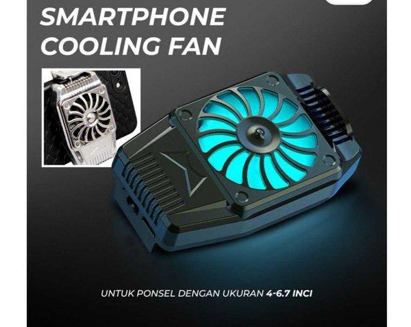 xgo hp kipas smartphone jepit klip cooling fan pendingin radiator heat sink hurricane game holder mi