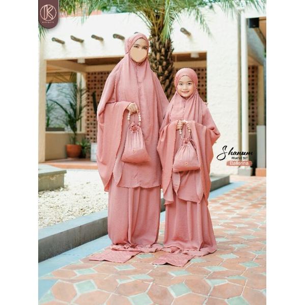Langsung Diproses Kaisya-Shanum Prayer Set/Mukena Couple Ibu & Anak/Mukena Traveling/Free Sajadah Mu