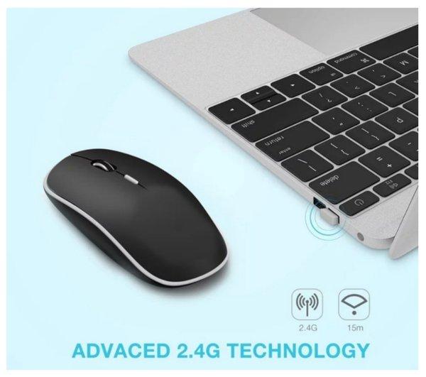 mouse ultra slim mini wireless - mouse advance kecil tanpa kabel - mouse wireless tipis mini advance