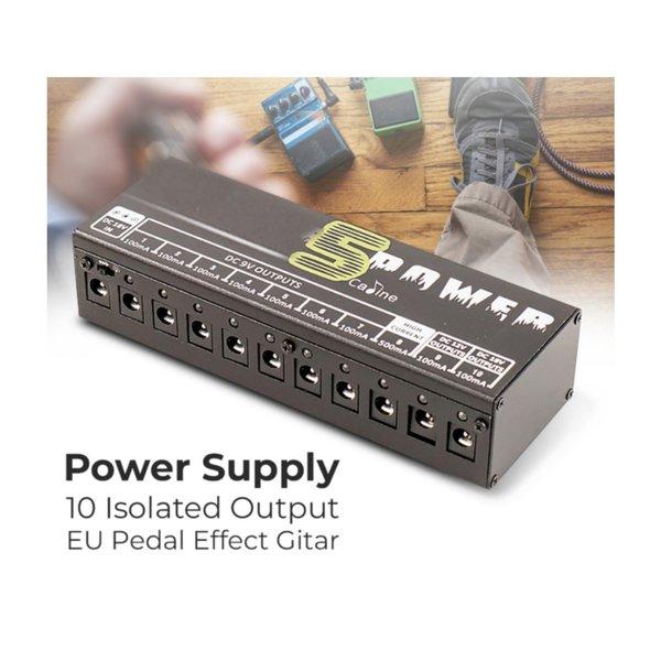 Optimus power supply 10 isolated output adaptor charger pedal efek effect daya gitar 9v 12v 18v list