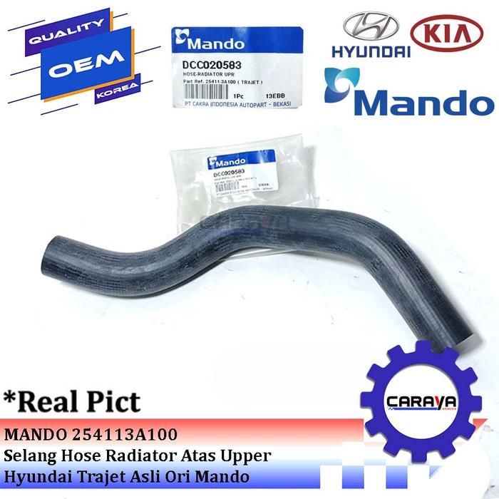 Selang Hose Radiator Atas Upper Hyundai Trajet Asli Ori Mando