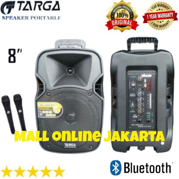 Speaker aktif portable 8 inch targa 8m karaoke wireless aktiv ori 8 m