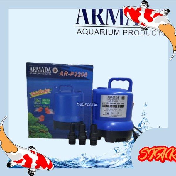 Mesin pompa Kolam ARMADA P 3200 Pompa Kolam Air mancur Hemat Watt