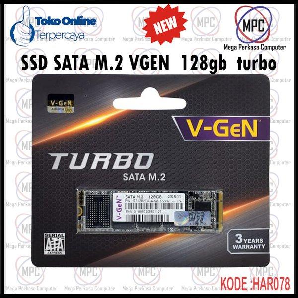 V-GEN SSD M.2 SATA 128GB TURBO M2 128 GB VGEN 2280 bukan 120gb