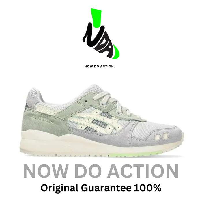 Sepatu Sneakers Asics GEL-LYTE III OG GLACIER GREY/CREAM 1203A330-020 Unisex Original 100%