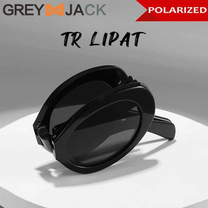 Grey Jack Kacamata Hitam Sunglasses Bahan Tr90 Style Oval Fashion Pria & Wanita Trandy Oversize 9998