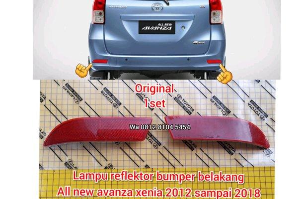 lampu reflektor bemper mata kucing bumper belakang all new avanza all new xenia rush terios lama ori