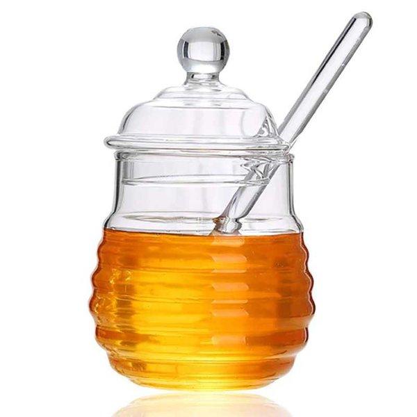 Buzper Gelas Tempat Madu & Selai Borosilicate Glass 250ml S20