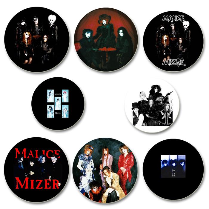 Fashion Jewelry Accessories Singer Brooches Rock Band Malice Mizer Enamel Pins for Backpack Clothes