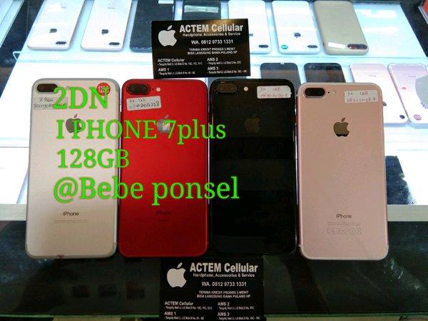 IPHONE 7plus - 2ND - 128gb ex International Free soft case - tempered glass