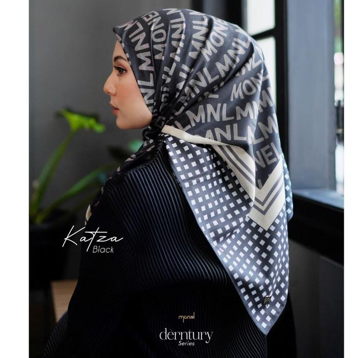 Katza Black Hijab By Scoop & Cone Monel (Best Quality)