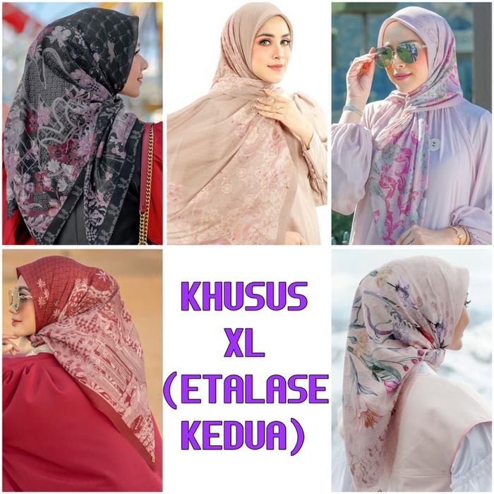 Buttonscarves Ederra Tdp Voal Square, Khusus Size Xl/ Syar'I Nwt -Etalase Kedua- (Best Quality)