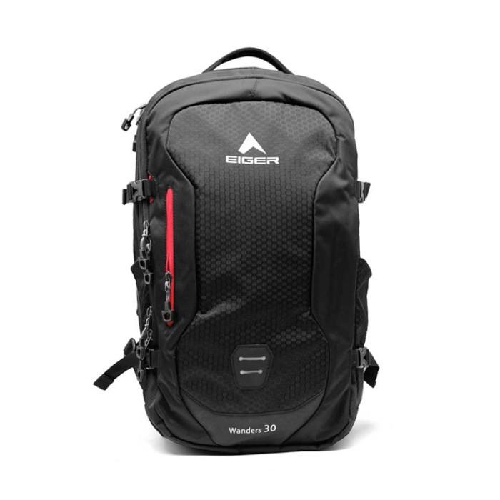 C0 p0 Eiger Wanders 30 1A Laptop Backpack - Black 30L