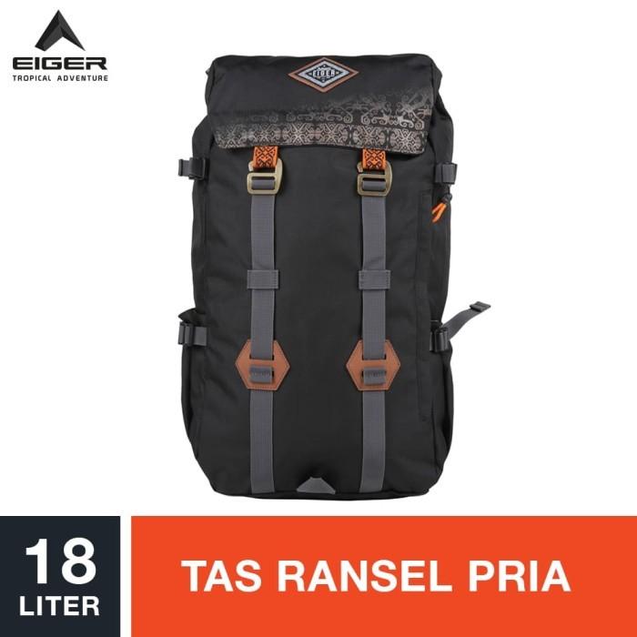 c0 p0 Eiger 1989 Pillars Borneo Daypack - Black / Tas Ransel Pria