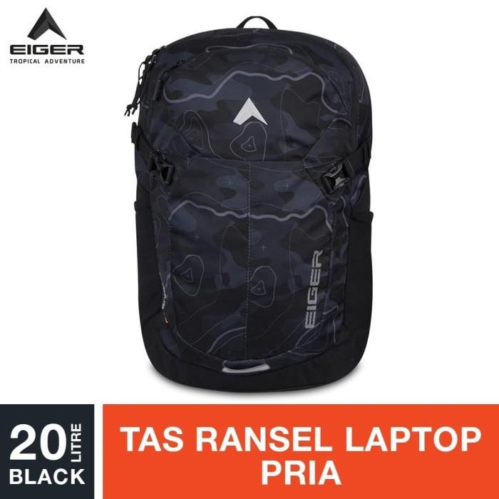 C0 p0 Eiger Aldous Laptop Backpack 20L - Black