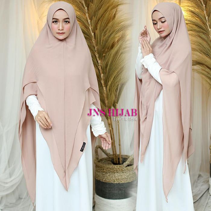 Khimar Saumi/Jilbab Modis/Khimar Model Sisesa Terbaru/Khimar Ceruty Premium/Hijab Terbaru Jns Hijab 