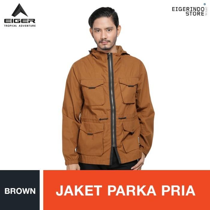 p0 Eiger 1989 Costa Parka Jacket - Brown / Jaket Pria