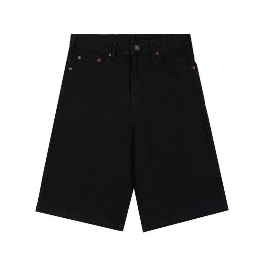 CELANA DENIM PENDEK HITAM PRIA EVIL ARMY | TRUSHTER K24 BLACK