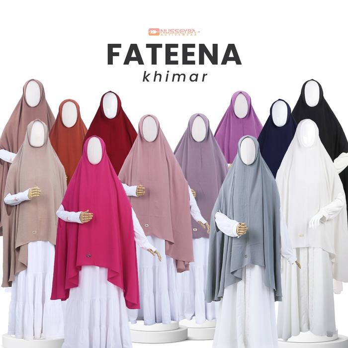 Nusseyba Fateena Khimar Cringkle Khimar Bolong Tangan Khimar Umroh Syari (Best Quality)