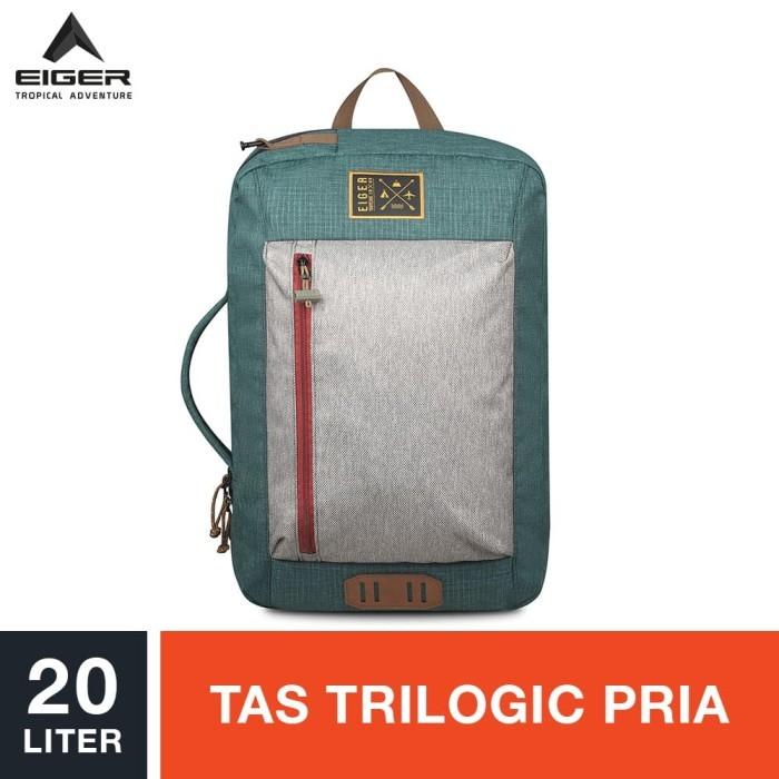 p0 Eiger 1989 Borderpass Trilogic Laptop Bag 20L - Olive / Tas ransel