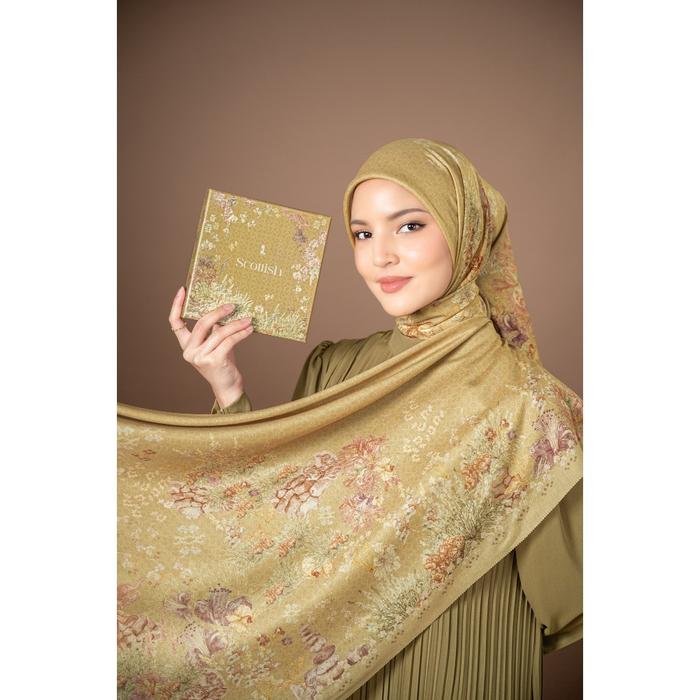 Heylocal'S Scottish Scarf | Hijab Segi Empat Printed Vinest Voal (Best Quality)