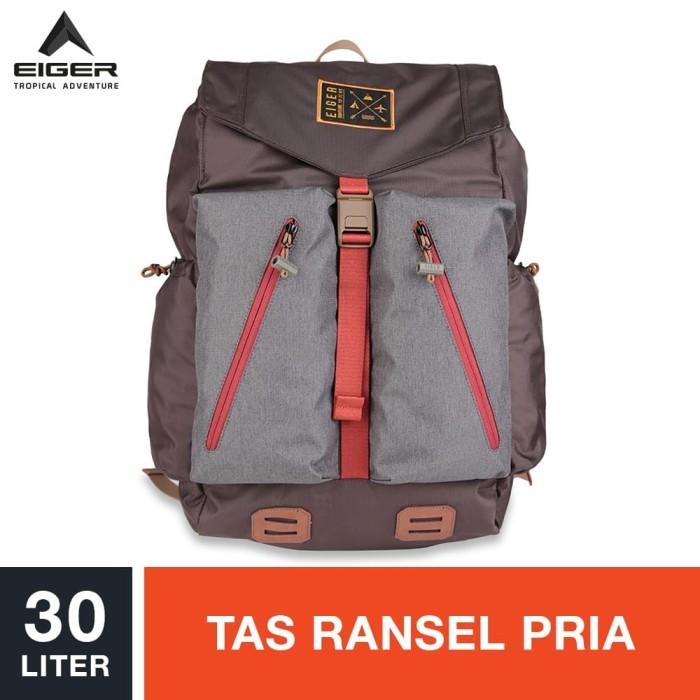 C0 p0 Eiger 1989 Frontiere Ace OL Daypack 30L - Brown / Tas Ransel Pria