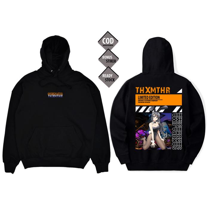 HOODIE MAI SAKURAJIMA SEISHUN BUTA YAROU ANIME MANGA WAIFU WIBU OTAKU KAEDE TOMOE KOGA RIO FUTABA NO