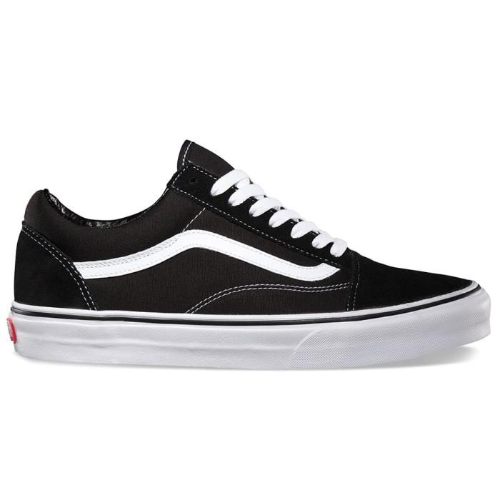 Sepatu Casual Vans Oldskool Classic Black Original Big Size 45 46 47 (Best Quality)