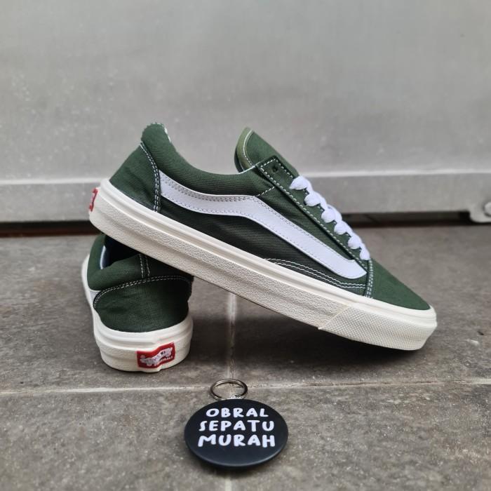 Sepatu Vans Old Skool Vault Og Hijau Army Waffel Dt Grade Original (Best Quality)