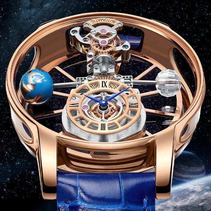 IMPORT Jacob&Co PINDU Design Mens Watches Diamond TourbillionTop Brand Luxury Astronomia Quartz Watc