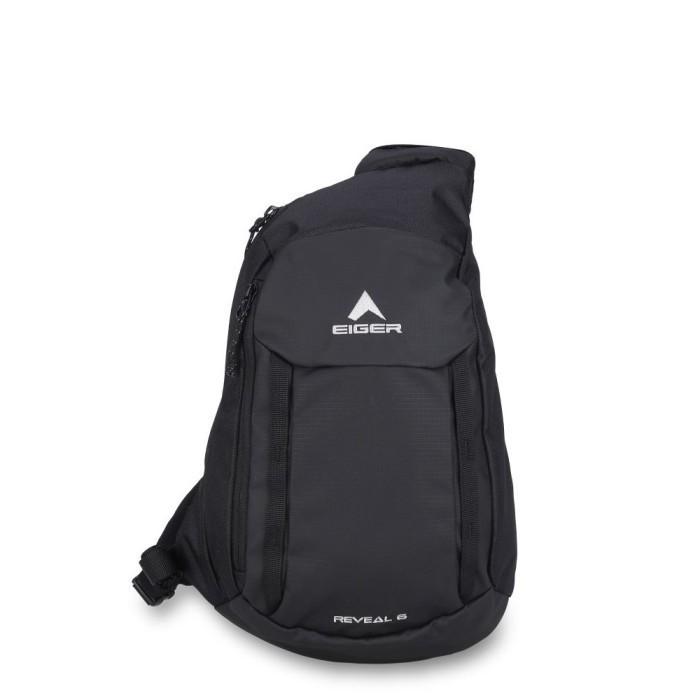 C0 checkout EIGER REVEAL SLING BAG tas selempang - Black - Black - Black
