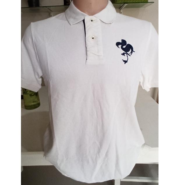Kaos kerah KISMARK second seken thrift preloved bekas brand original LD 110 P 70 size L like new Pol