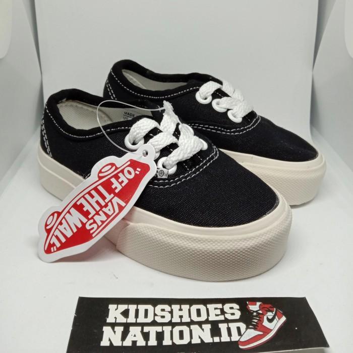 Sepatu Anak Laki Laki Dan Perempuan Vans Authentic Black White Og Tali (Best Quality)