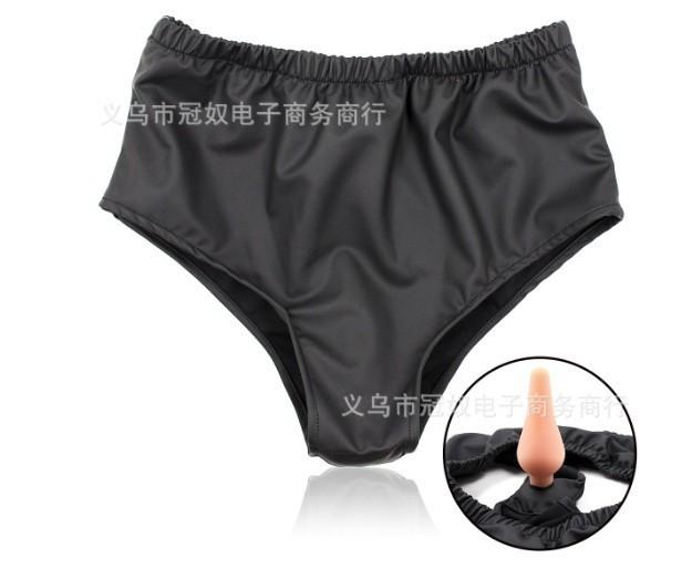 GRATIS ONGKIR D165 CELANA DALAM SEXY PRIA WANITA LEATHER KULIT BUTT PLUG SILIKON KODE 91