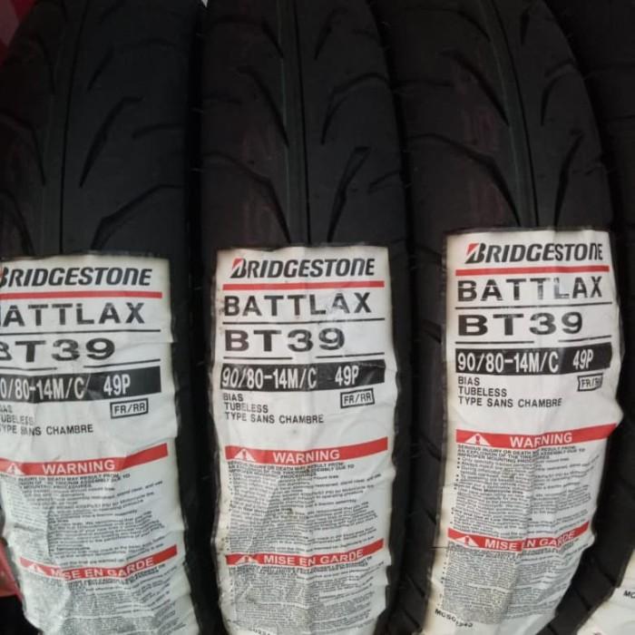 Ban Luar Battlax Bt 39 Ukuran 90-80 Ring 14 Battlax Tubeless