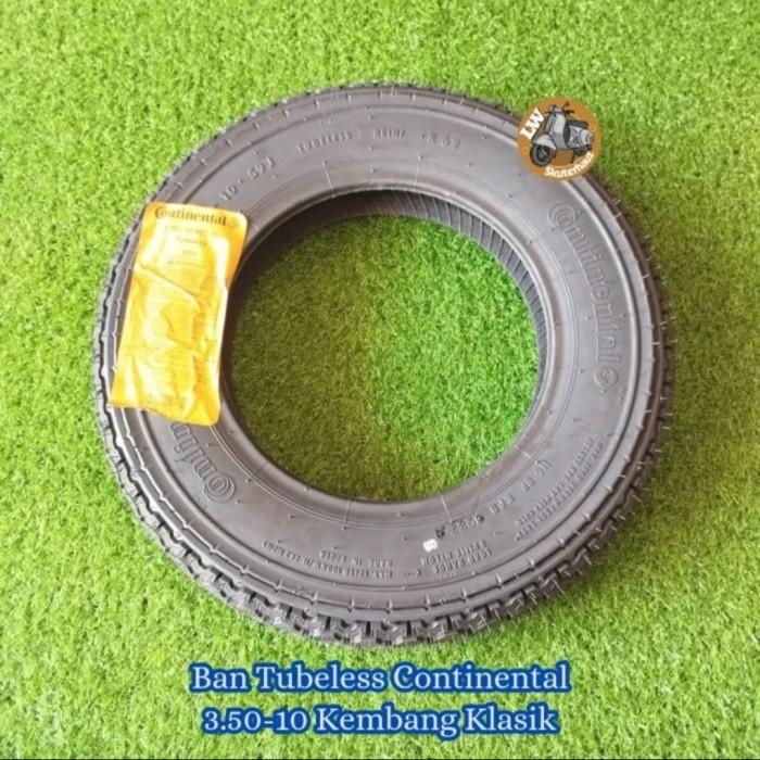 Ban Tubeless Continental Uk 3.50-10 Utk Vespa Ring Velg 10