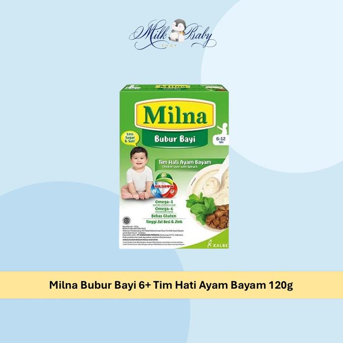Milna Bubur Bayi 6+ Tim Hati Ayam Bayam 120g