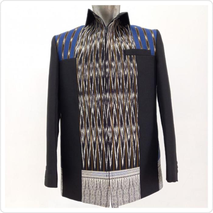 Jas Jaket Ulos / Jas semi jaket batik motif Ulos Sumatera / Jasket Pria