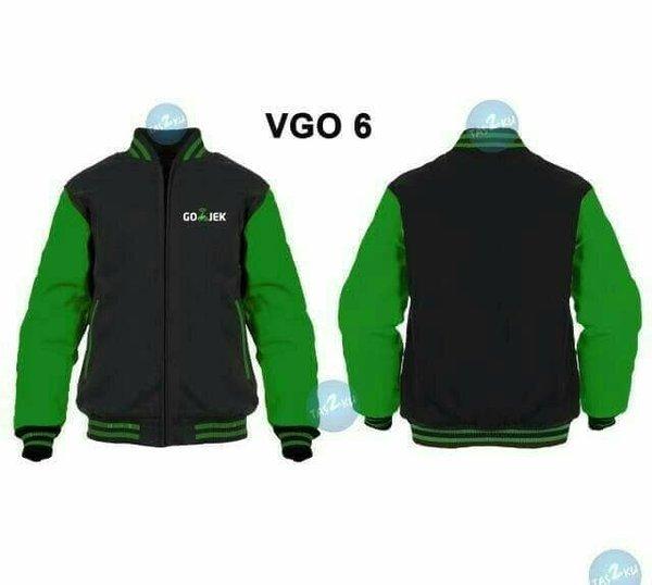 Jaket Varsity Baseball Distro GOJEK polos custom ojol ojek online cod