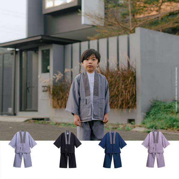 (DS) SONNE- Oten Kimono- outer anak laki- kimono anak laki-laki - yukata anak