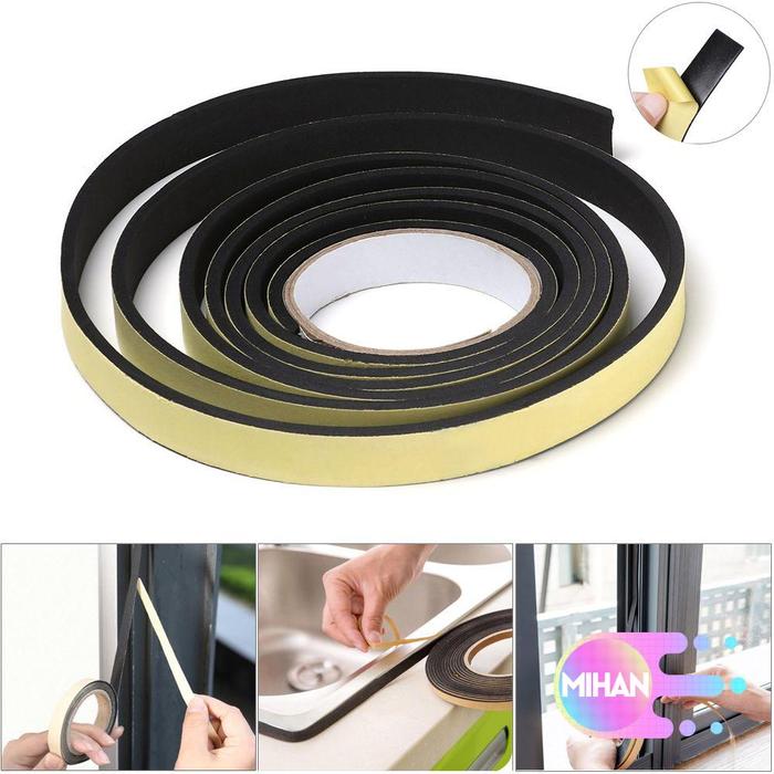 Strip Segel Celah Gap Pintu / Jendela Bahan Busa EVA Kedap Suara Anti