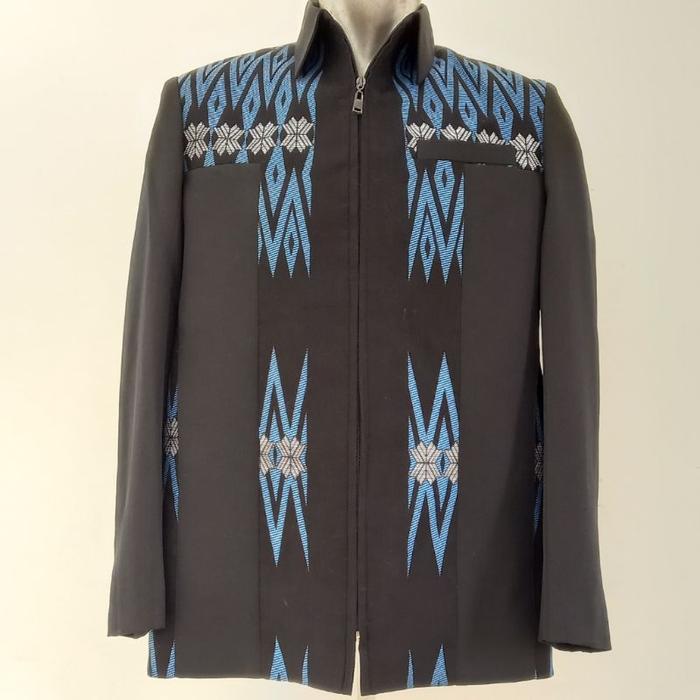 Jasket batik ulos / Jasket motif songket / Jasket Pria / Jas Jaket ulos formal / Jas jaket songket a