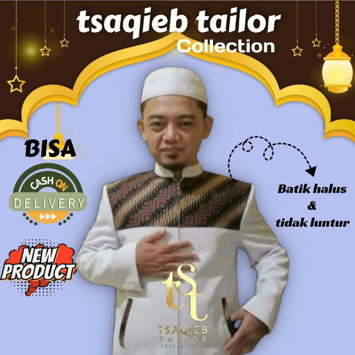 Jasket Santri Cowok Jaket Jas Formal Pria Putih