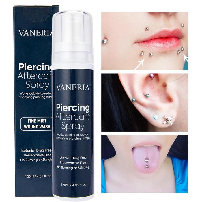 120/360ml Piercing Fine Mist Spray Piercing Cleaner Wound Wash And Fine Mist Natural Care Treatments