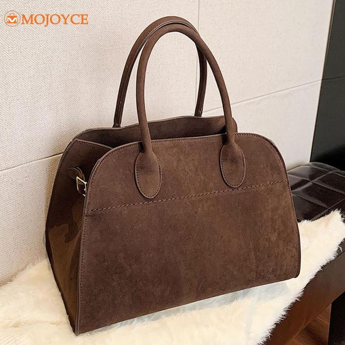 2023 Luxury Margaux 15 Suede Handbags Large Capacity Senior The Tote Bags Ladies High Quality Retro 