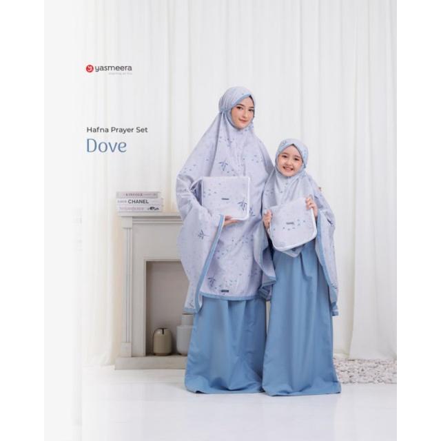 Langsung Diproses Mukena Couple By Yasmeera ( Hafna Prayer Set) Mukena Traveling,Bahan Adem Grab/Gos